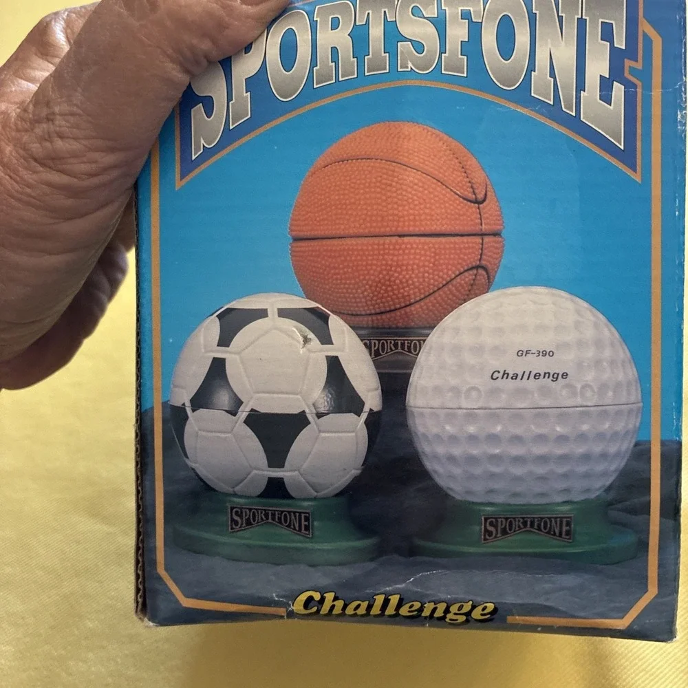 Basketball Sportsfone Telephone Used Still In Original Box Working